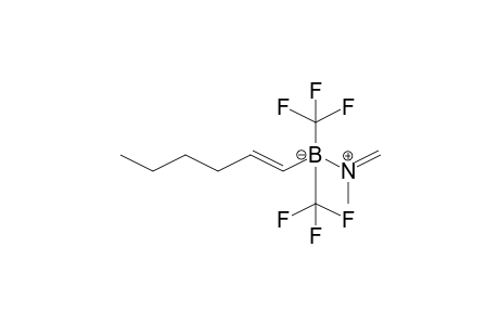 Methylmethylenimine(N-B) (1-hexen-1-yl)bis(trifluoromethyl)borane
