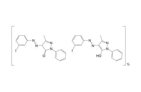 4-[(m-iodophenyl)azo]-3-methyl-1-phenyl-2-pyrazolin-5-one