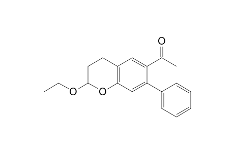 6-ACETYL-2-ETHOXY-7-PHENYLCHROMAN