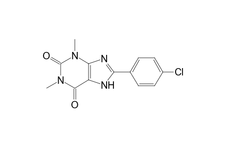 8-(4-chlorophenyl)-1,3-dimethyl-3,7-dihydro-1H-purine-2,6-dione