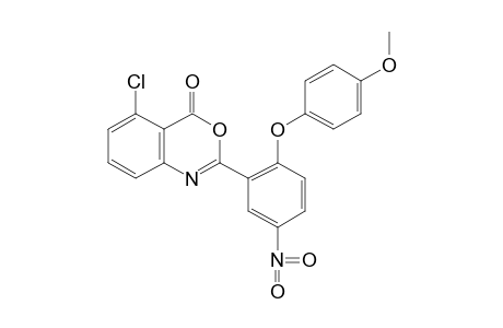 5-chloro-2-[2-(p-methoxyphenoxy)-5-nitrophenyl]-4H-3,1-benzoxazin-4-one