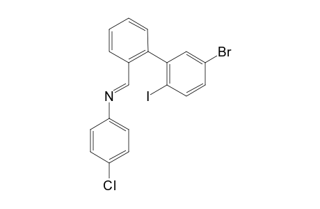 N-[(5'-Bromo-2'-iodobiphenyl-2-yl)methyliene]-4-chlorobenzenamine