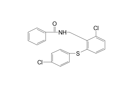 N-{2-chloro-6-[(p-chlorophenyl)thio]benzyl}benzamide