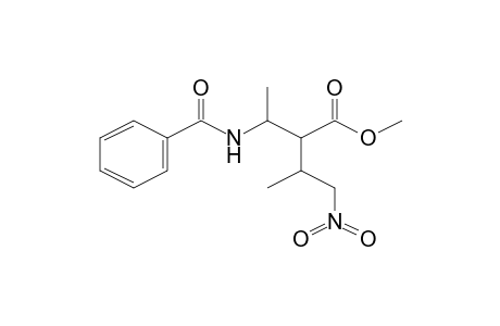Methyl 2-[1-(benzoylamino)ethyl]-3-methyl-4-nitrobutanoate