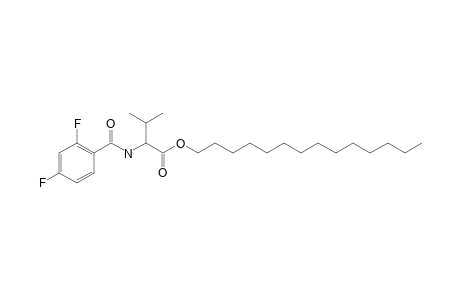 L-Valine, N-(2,4-difluorobenzoyl)-, tetradecyl ester