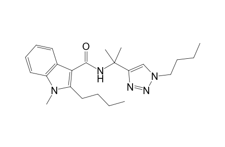 2-n-Butyl-N-[2-(1-n-butyl-1H-1,2,3-triazol-4-yl)propan-2-yl]-1-methyl-1H-indole-3-carboxamide