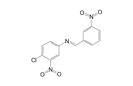 N-(4-Chloro-3-nitrophenyl)-N-[(E)-(3-nitrophenyl)methylidene]amine
