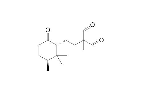 1-(3,3-Diformylbutyl)-2,2,3-trimethyl-6-cyclohexanone