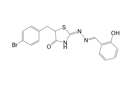 benzaldehyde, 2-hydroxy-, [(2E)-5-[(4-bromophenyl)methyl]-4-oxothiazolidinylidene]hydrazone