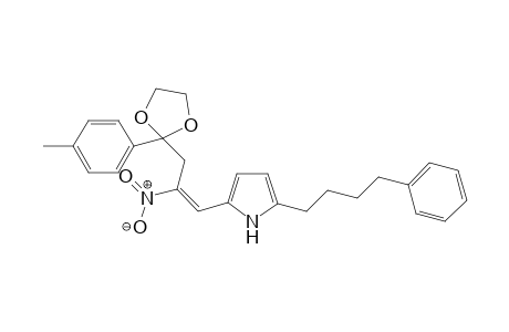 (E)-2-(2-nitro-3-(2-p-tolyl-1,3-dioxolan-2-yl)prop-1-enyl)-5-(4-phenylbutyl)-1H-pyrrole