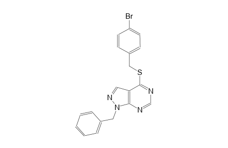 1-benzyl-4-[(4-bromobenzyl)sulfanyl]-1H-pyrazolo[3,4-d]pyrimidine