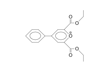 2,6-Dicarboethoxy-4-phenyl-pyrylium cation