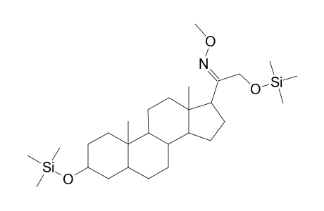 Pregnan-20-one, 3,21-bis[(trimethylsilyl)oxy]-, O-methyloxime, (3.alpha.,5.beta.)-