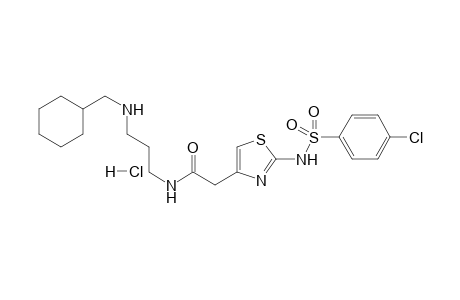 N-[[(3-Cyclohexylmethyl)amino]propyl]-2-[[(4-chlorophenyl)sulfonyl]amino]-1,3-thiazol-4-yl-acetamide hydrochloride