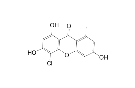 9H-Xanthen-9-one, 4-chloro-1,3,6-trihydroxy-8-methyl-