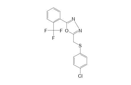 2-{[(p-CHLOROPHENYL)THIO]METHYL}-5-(alpha,alpha,alpha-TRIFLUORO-o-TOLYL)-1,3,4-OXADIAZOLE