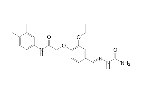 2-(4-{(E)-[(aminocarbonyl)hydrazono]methyl}-2-ethoxyphenoxy)-N-(3,4-dimethylphenyl)acetamide