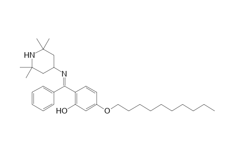 N-(2,2,6,6-Tetramethyl-4-piperidyl)imino 2'-hydroxy-4'-decoxyphenylphenylmethane