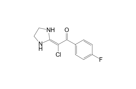 2-Chloranyl-1-(4-fluorophenyl)-2-imidazolidin-2-ylidene-ethanone