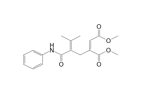 Dimethyl (2Z)-2-[2-(anilinocarbonyl)-3-methyl-2-butenyl]-2-butenedioate