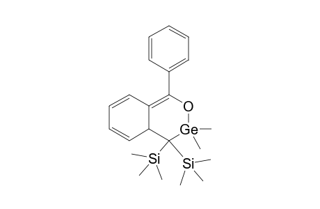 4,4a-dihydro-3,3-dimethyl-1-phenyl-4,4-bis(trimethylsilyl)-3H-2-oxa-3-germanaphthalene