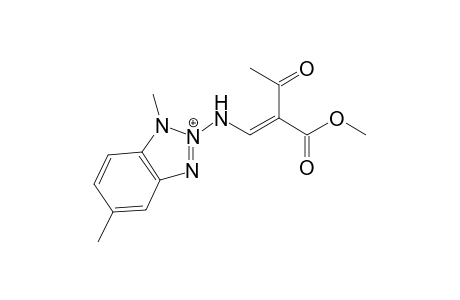 Methyl 1-{[1',5'-dimethylbenz-(1',2',3' )-triazol-2'-yl]amino}-2-acetylethene-2-carboxylate