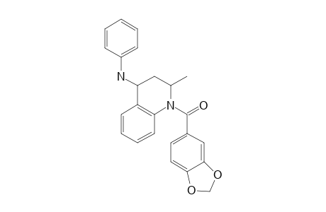 (4-anilino-2-methyl-3,4-dihydro-2H-quinolin-1-yl)-(1,3-benzodioxol-5-yl)methanone