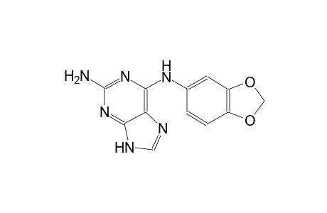 9H-purine-2,6-diamine, N~6~-(1,3-benzodioxol-5-yl)-