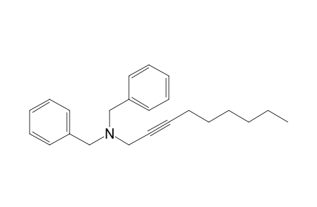 Dibenzyl(non-2-ynyl)amine