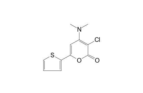 3-chloro-4-(dimethylamino)-6-(2-thienyl)-2H-pyran-2-one