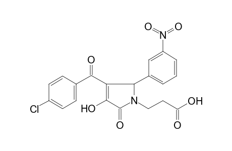 3-[3-(4-chlorobenzoyl)-4-hydroxy-2-(3-nitrophenyl)-5-oxo-2,5-dihydro-1H-pyrrol-1-yl]propanoic acid