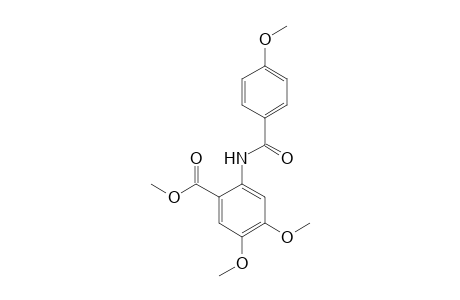 Methyl 4,5-dimethoxy-2-[(4-methoxybenzoyl)amino]benzoate
