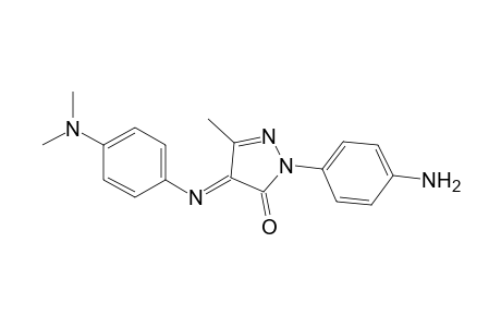 2-Pyrazolin-5-one, 1-(p-aminophenyl)-4-[[p-(dimethylamino)phenyl]imino]-3-methyl-
