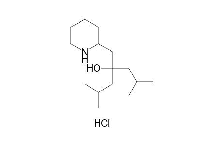 alpha,alpha-DIISOBUTYL-2-PIPERIDINEETHANOL, HYDROCHLORIDE