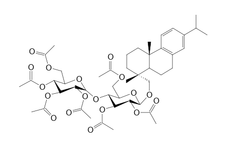 [1R-( 1.alpha.,4a.beta.,10a.alpha.)]-1,2,3,4,4a,9,10,10a-octahydro-1,4a-dimethyl-7-(1'-methylethyl)-1-phenanthrenemethyl-peracetyl-.alpha.-D-glucopyranosyl-(1->4)-.beta.-D-glucopyranoside