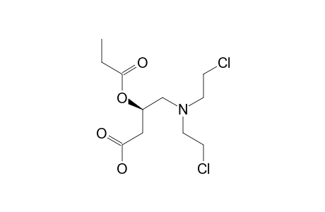 (R)-3-PROPIONYLOXY-4-[N,N-BIS-(2-CHLOROETHYL)-AMINO]-BUTYRIC-ACID