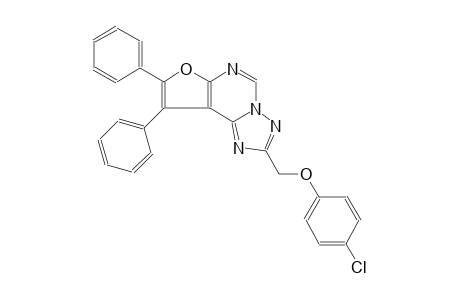 2-[(4-chlorophenoxy)methyl]-8,9-diphenylfuro[3,2-e][1,2,4]triazolo[1,5-c]pyrimidine