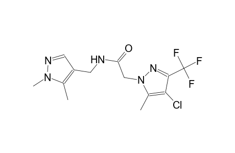 2-[4-chloro-5-methyl-3-(trifluoromethyl)-1H-pyrazol-1-yl]-N-[(1,5-dimethyl-1H-pyrazol-4-yl)methyl]acetamide