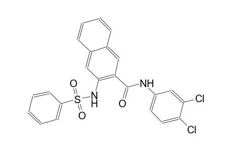 2-naphthalenecarboxamide, N-(3,4-dichlorophenyl)-3-[(phenylsulfonyl)amino]-