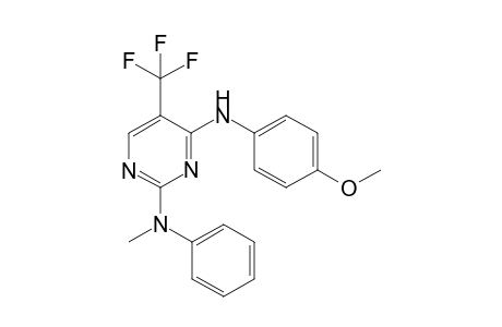 2-(N-Methylphenylamino)-4-(4-methoxyphenylamino)-5-(trifluoromethyl)pyrimidine