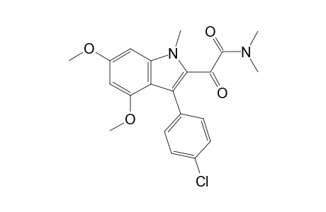 N,N-Dimethyl-2-(3'-(4"-chlorophenyl)-4',6'-dimethoxy-1'-methylindol-2'-yl)glyoxylamide