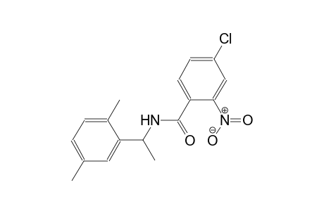 4-chloro-N-[1-(2,5-dimethylphenyl)ethyl]-2-nitrobenzamide