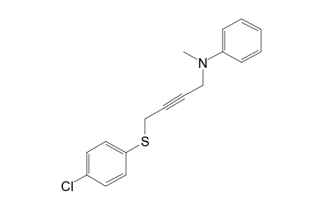 N-{4-[(p-chlorophenyl)thio]-2-butynyl}-N-methylaniline