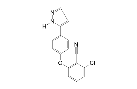 2-chloro-6-[p-(pyrazol-5-yl)phenoxy]benzonitrile