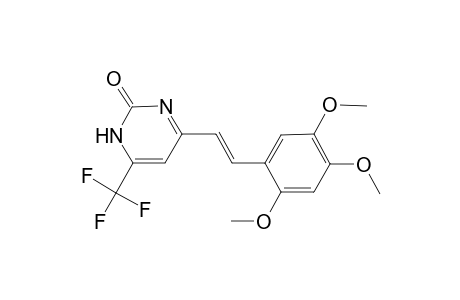 4-(Trifluoromethyl)-6-[(E)-2-(2,4,5-trimethoxyphenyl)ethenyl]-2(3H)-pyrimidinone