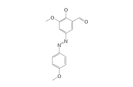 2-HYDROXY-3-METHOXY-5-(4-METHOXYPHENYLAZO)-BENZALDEHYDE