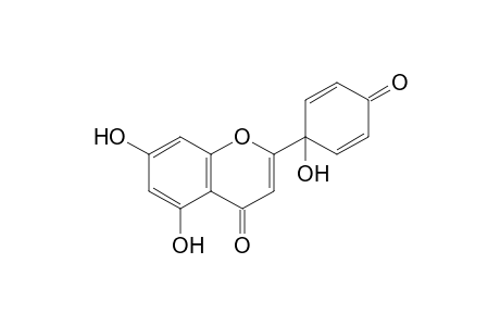 PROTOPIGENONE;5,7-DIHYDROXY-2-(1-HYDROXY-4-OXOCYCLOHEXA-2,5-DIENYL)-CHROMEN-4-ONE