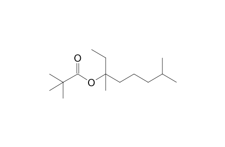 3,7-Dimethyl-3-octyl pivalate