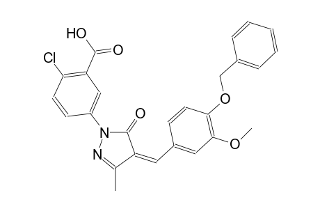 benzoic acid, 2-chloro-5-[(4Z)-4,5-dihydro-4-[[3-methoxy-4-(phenylmethoxy)phenyl]methylene]-3-methyl-5-oxo-1H-pyrazol-1-yl]-