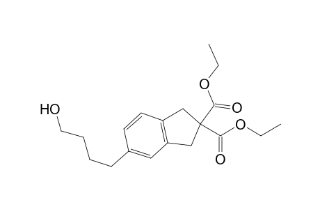 2H-Indene-2,2-dicarboxylic acid, 1,3-dihydro-5-(4-hydroxybutyl)-, diethyl ester